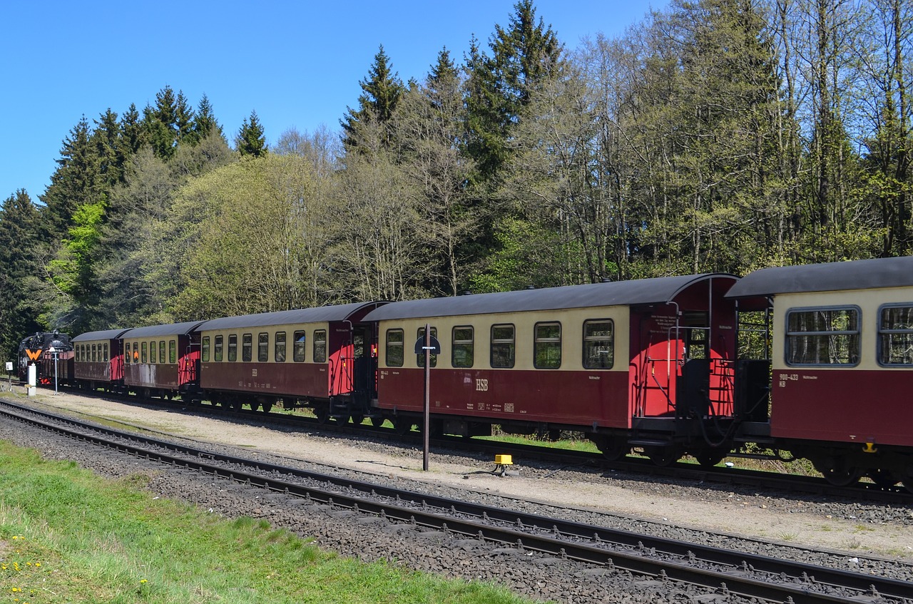 train rail railway line free photo