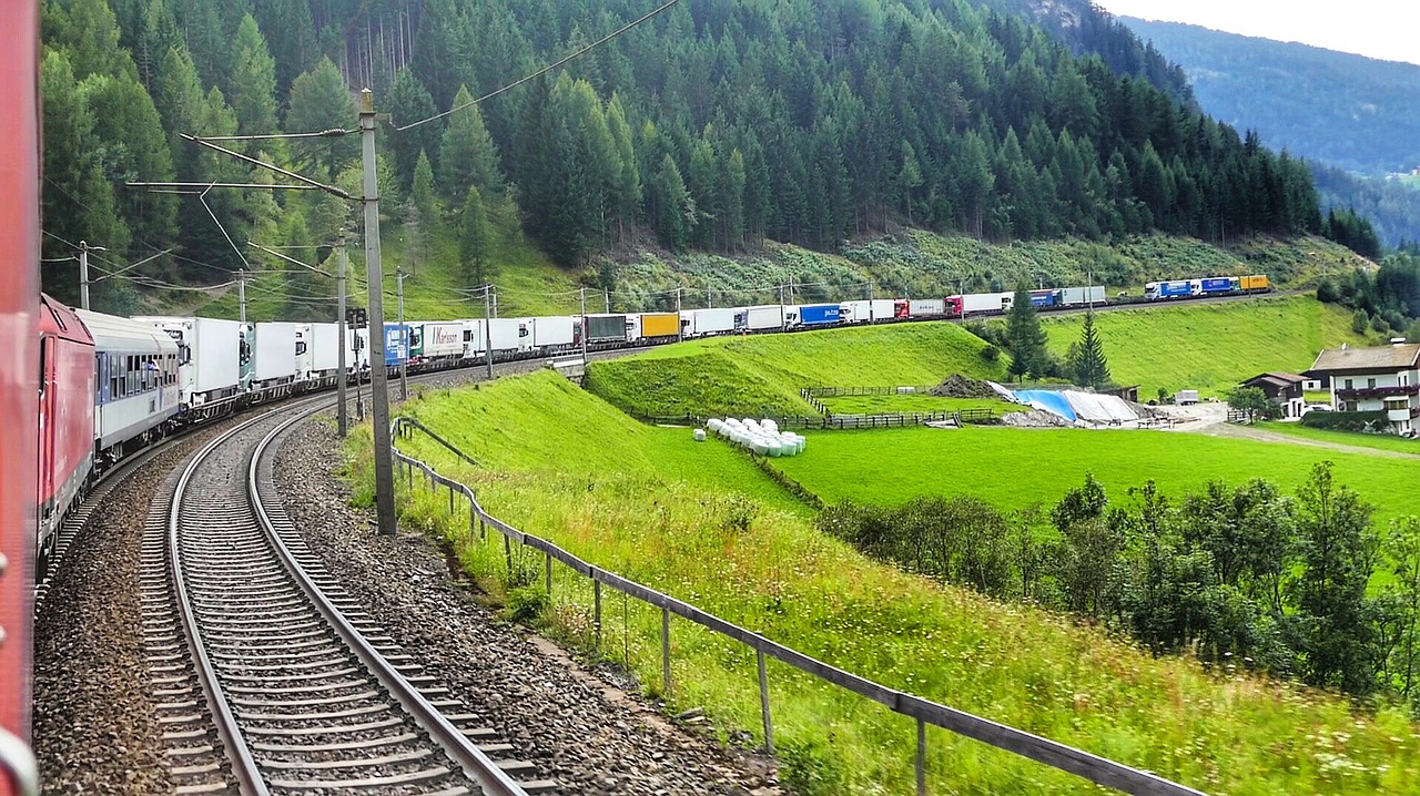 train travel railway line free photo