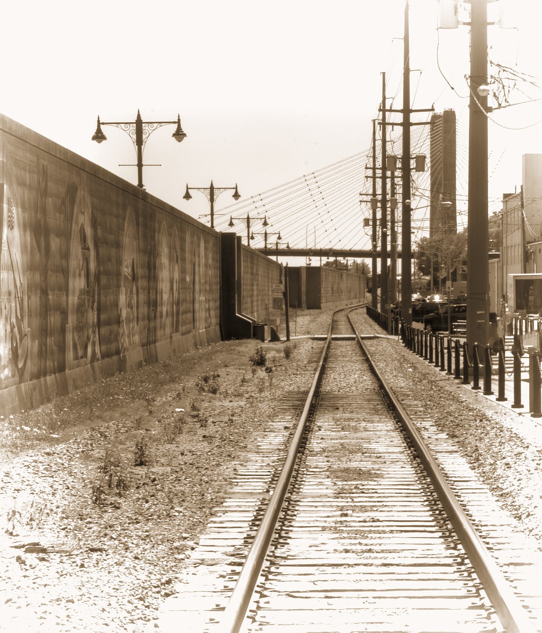 train  tracks  railroad free photo