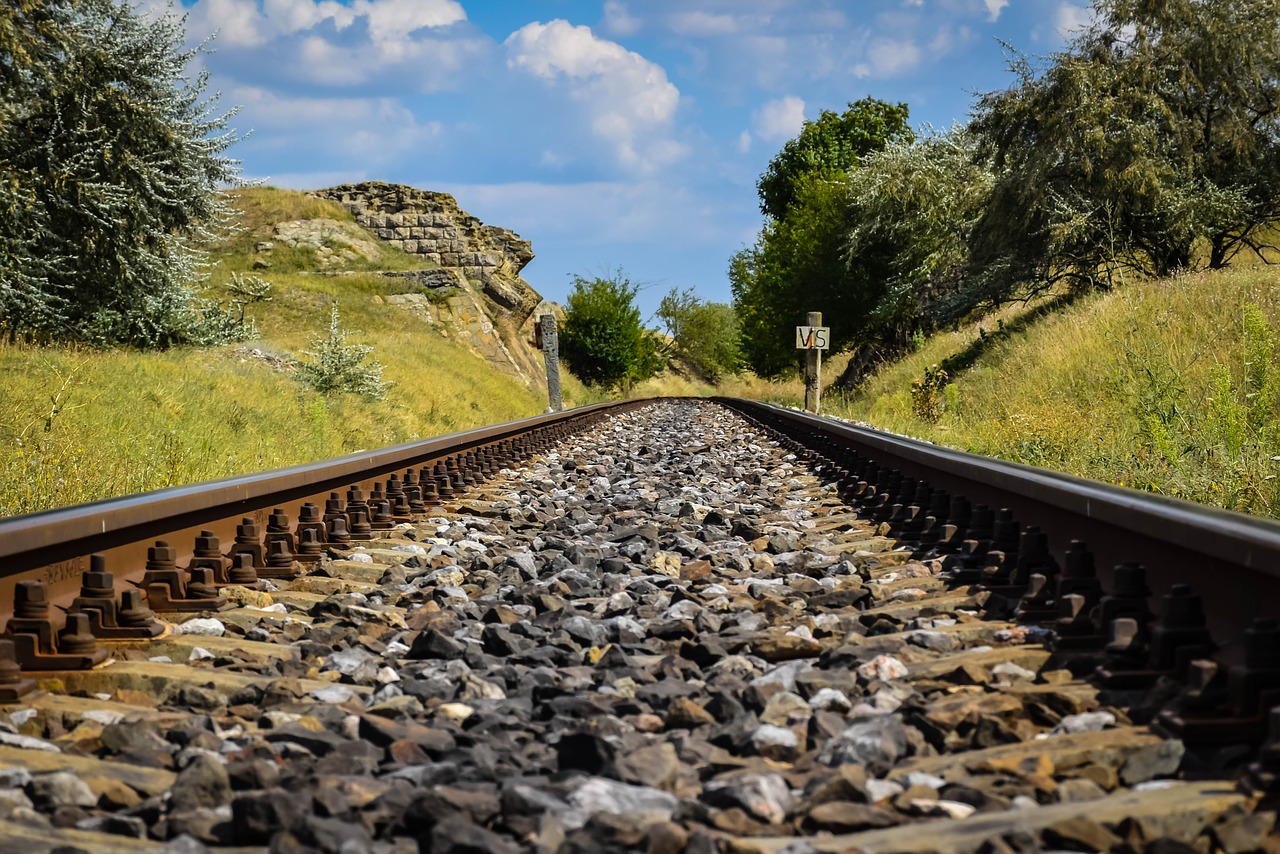 train  line  railroad free photo