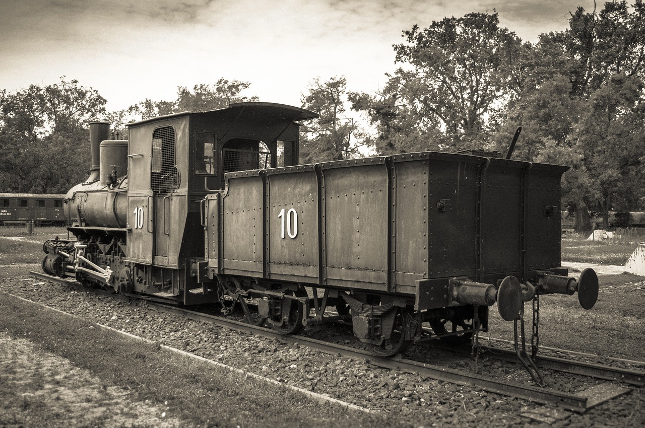 train  museum  black free photo