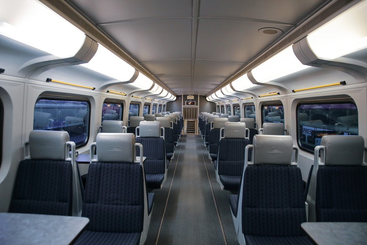 train  train interior  train inside free photo