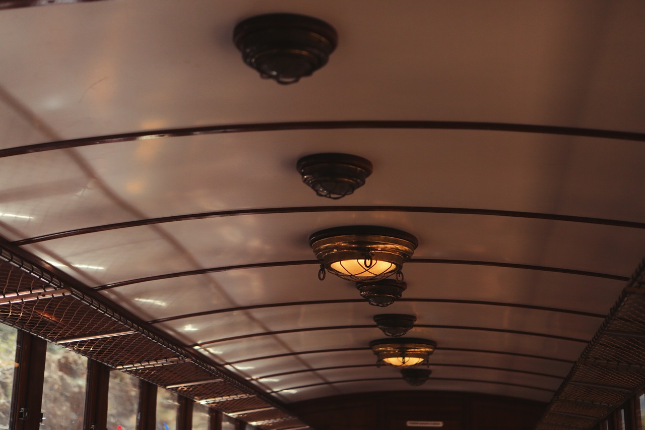 train ceiling interior free photo