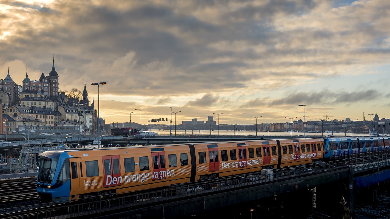 train  stockholm  railway free photo