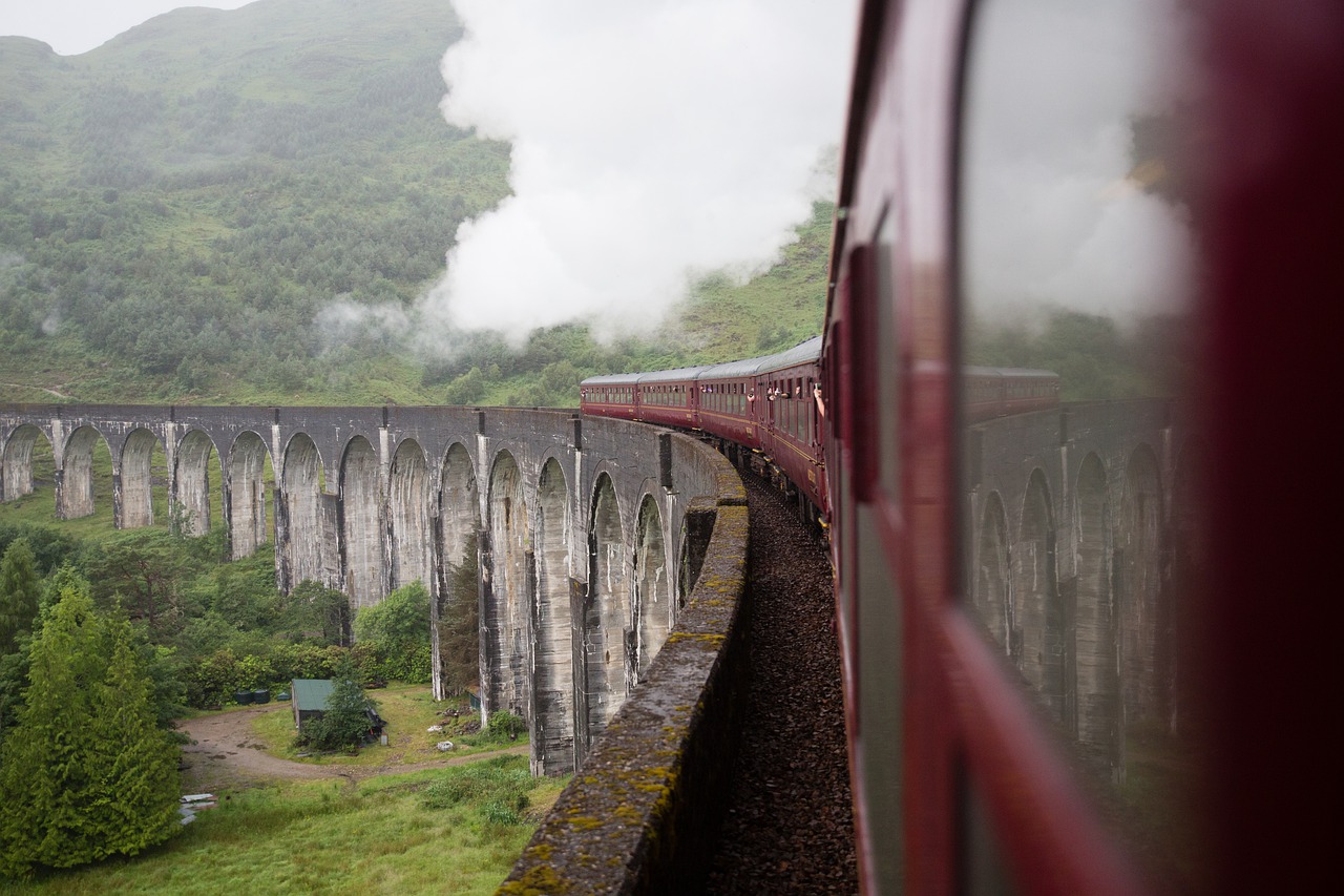 train  scotland  jacobite free photo