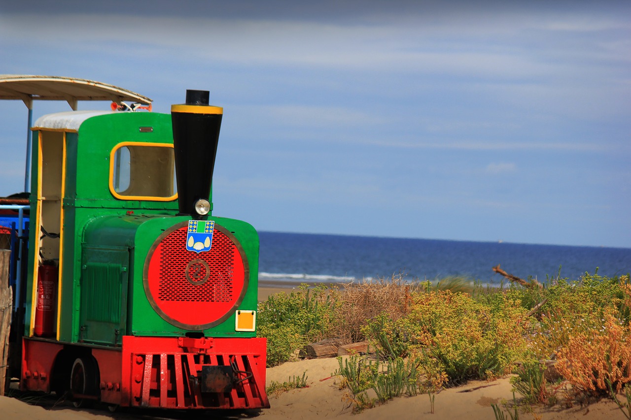 train nature beach free photo