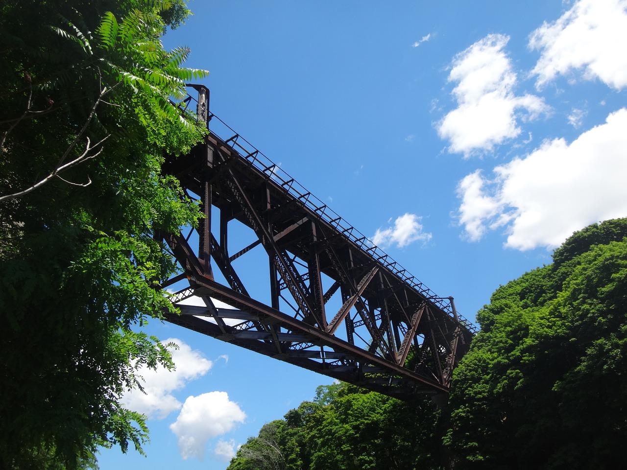 train bridge bridge iron free photo