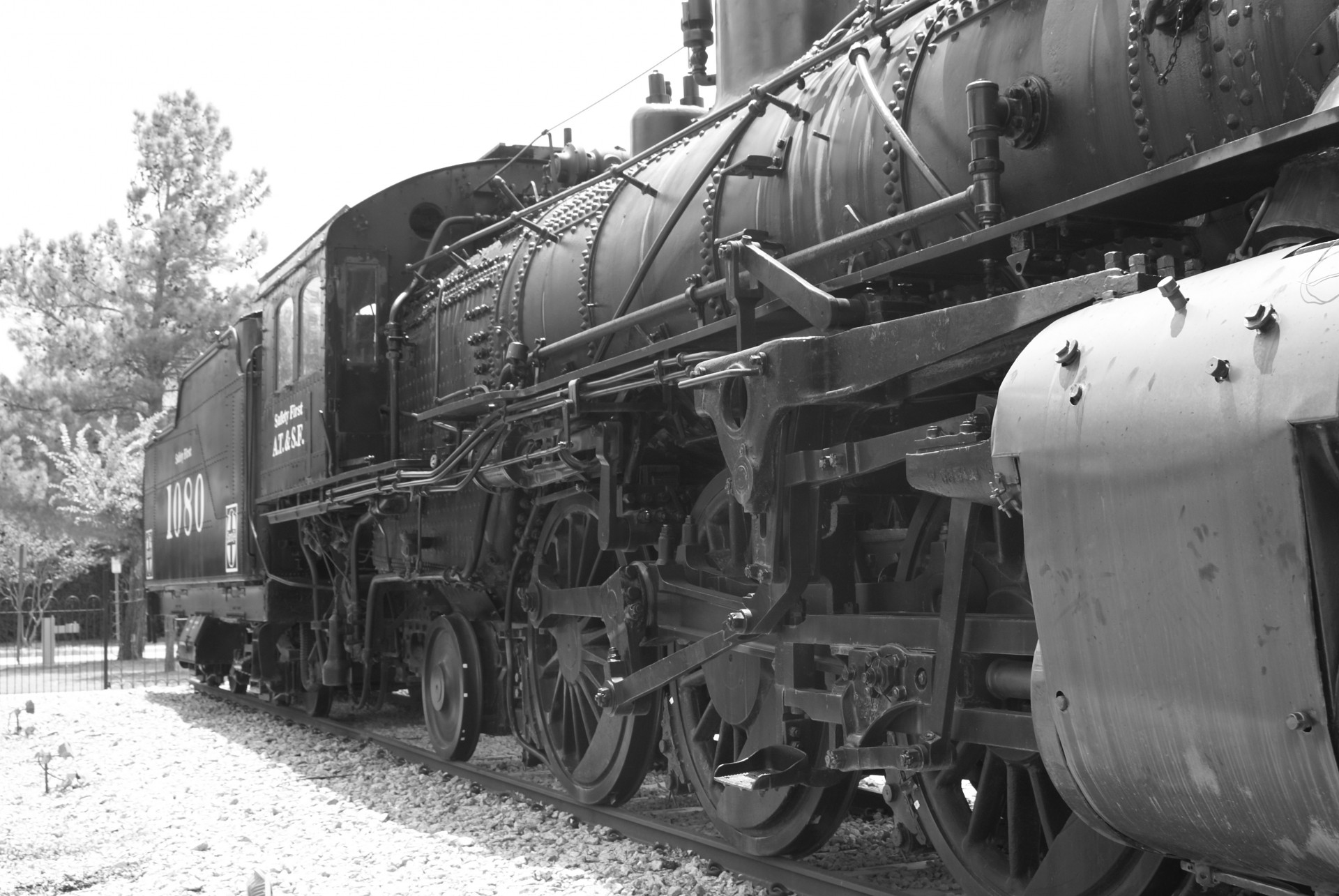 black white locomotive train free photo