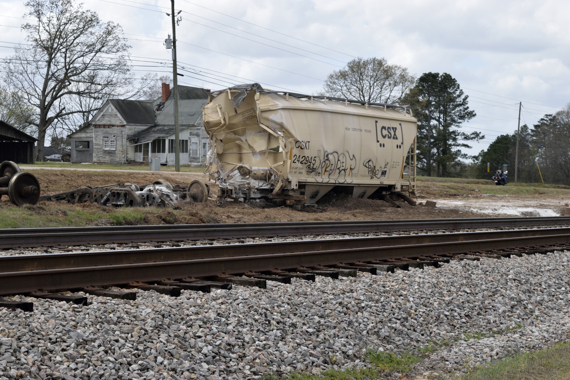 train derailment aftermath accident free photo