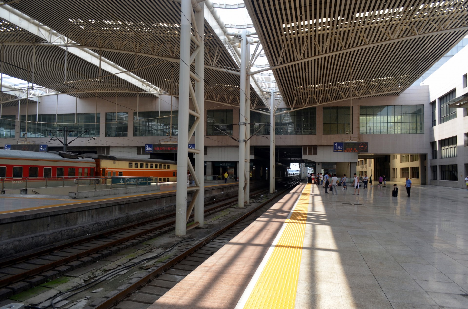 Having arrived at the station. Train Station. Train Station platform. Railway Station platform. Platform at a Station Сток.