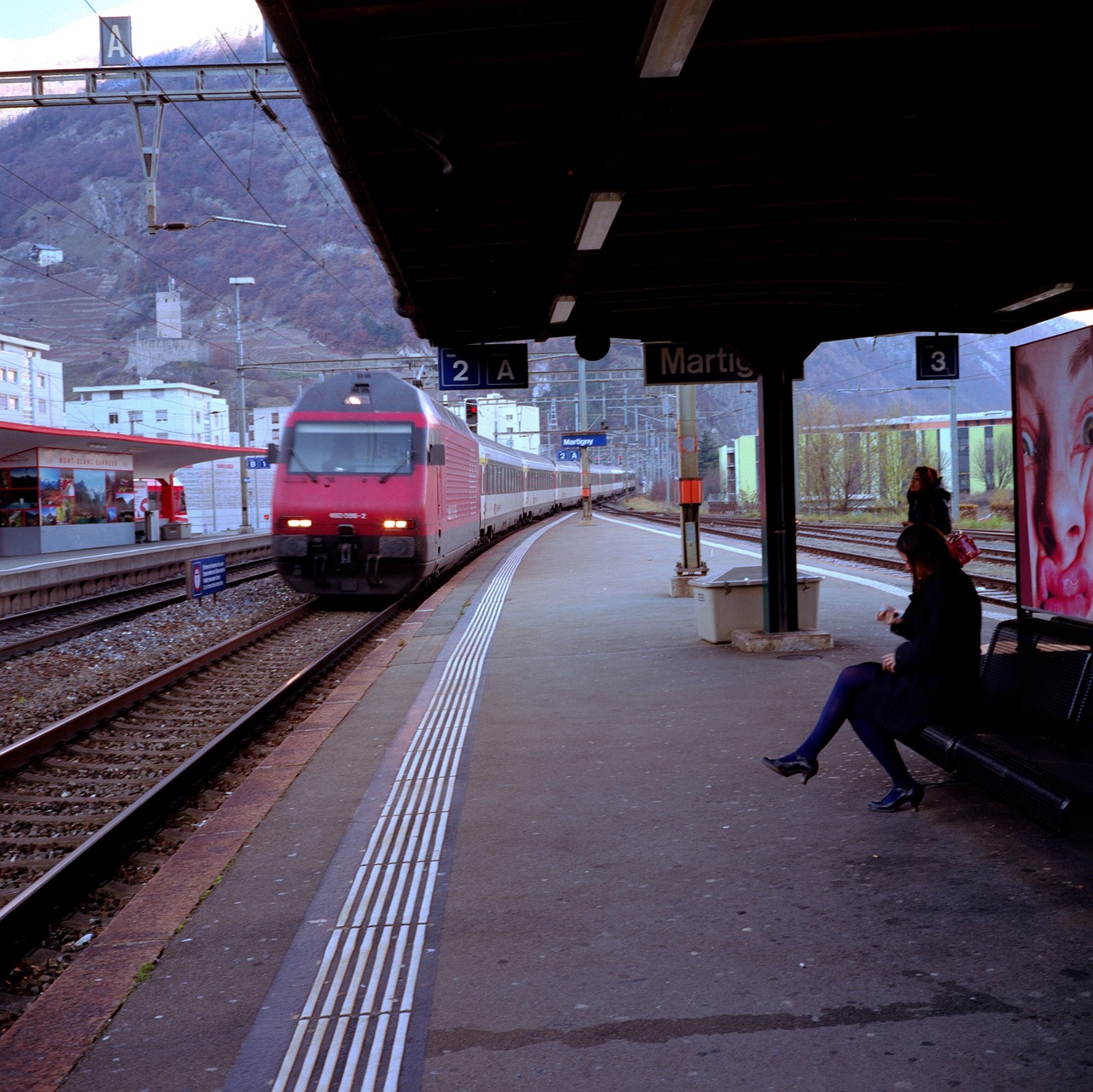 train station martigny valais free photo