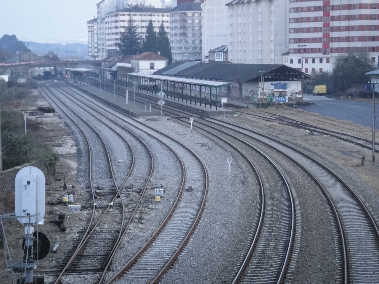 train station vias railway free photo