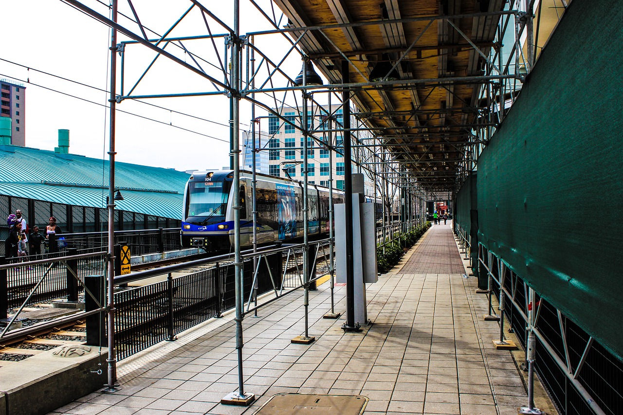 train track  light rail  transport free photo