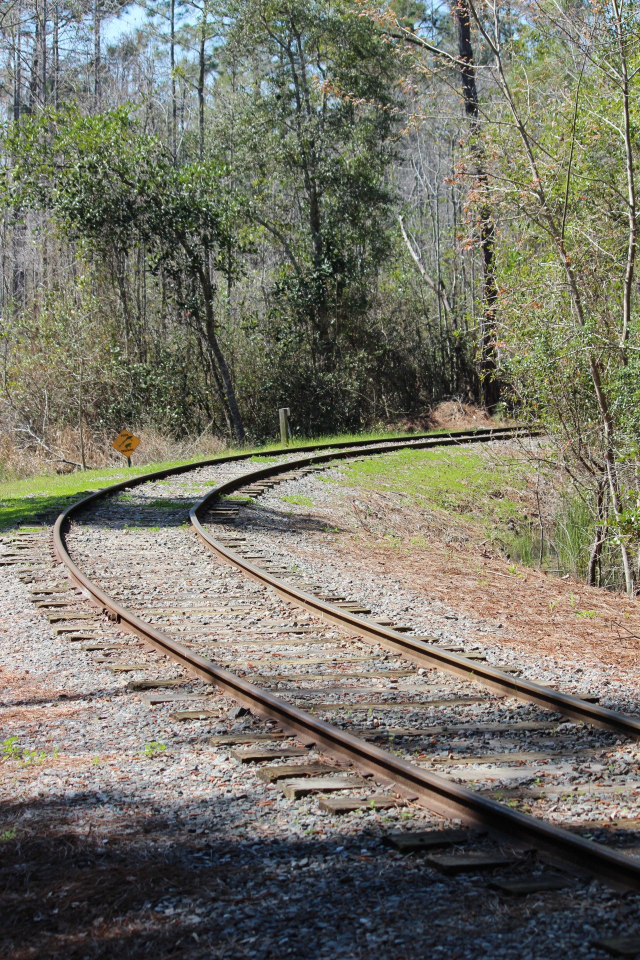 train tracks gravel rocks free photo