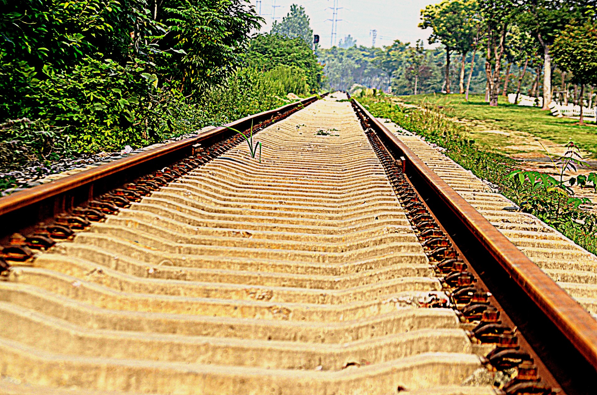 train track tracks free photo