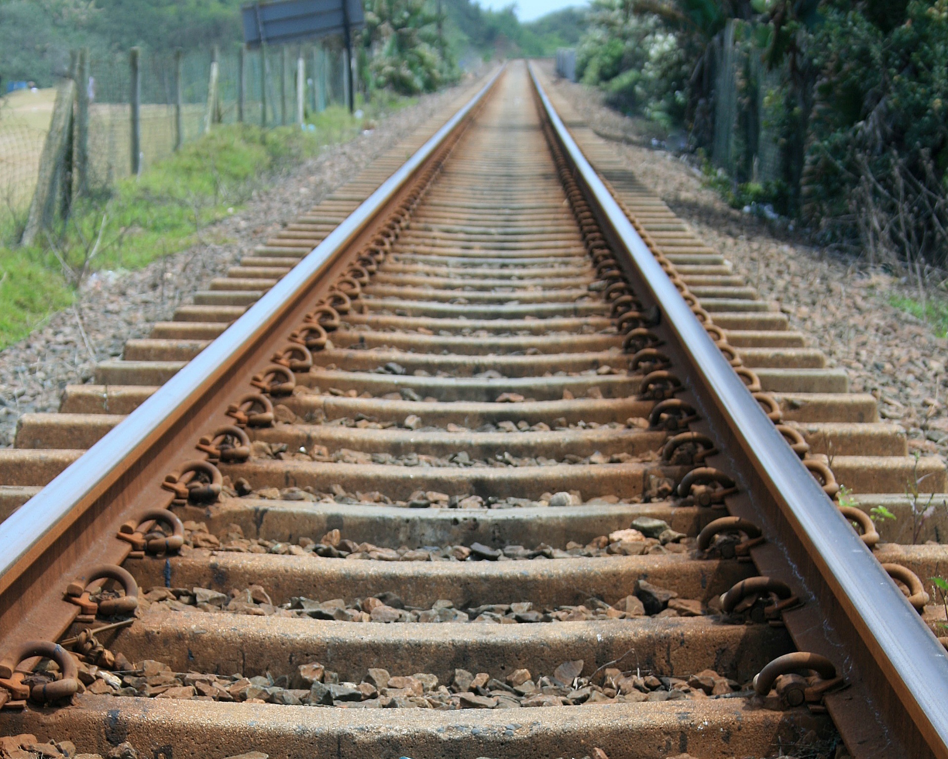 tracks train diminishing free photo