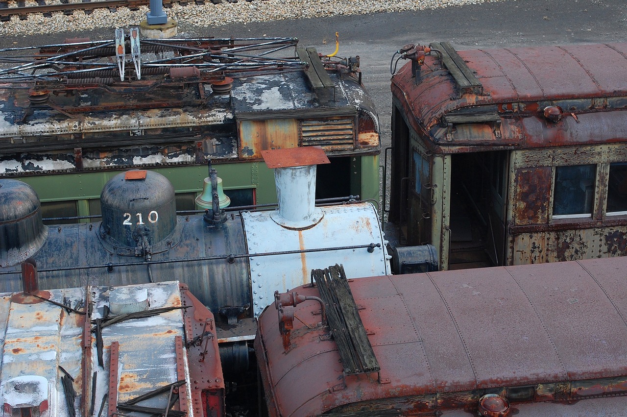 train yard transportation train museum free photo