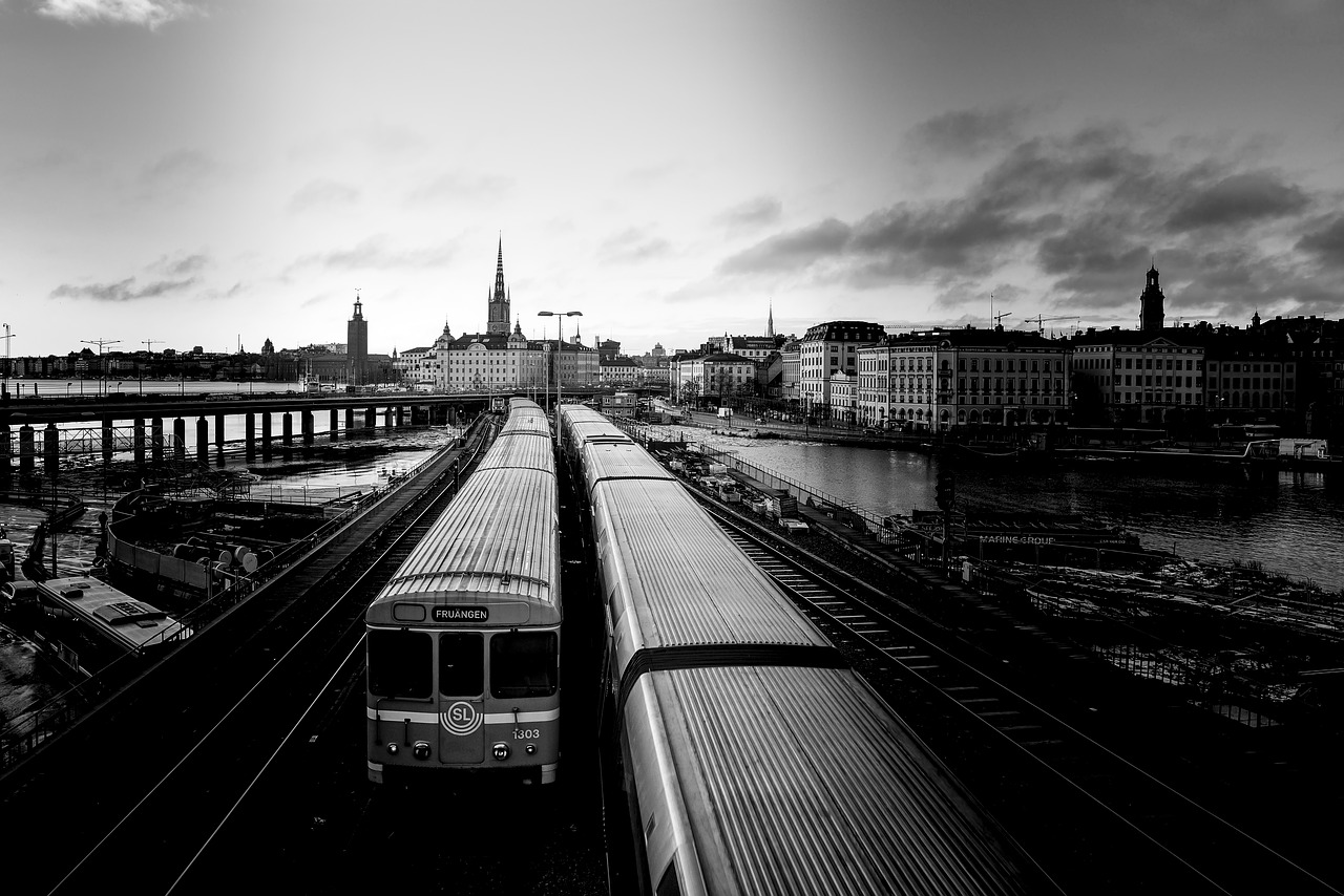 trains  sweden  stockholm free photo