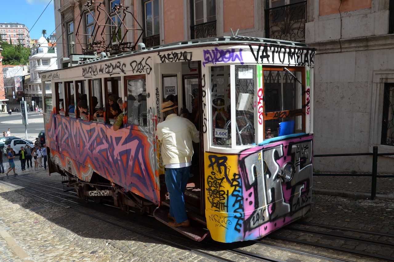 tram lisbon portugal free photo