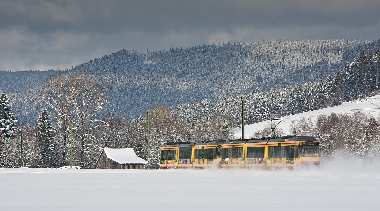 tram winter speed free photo