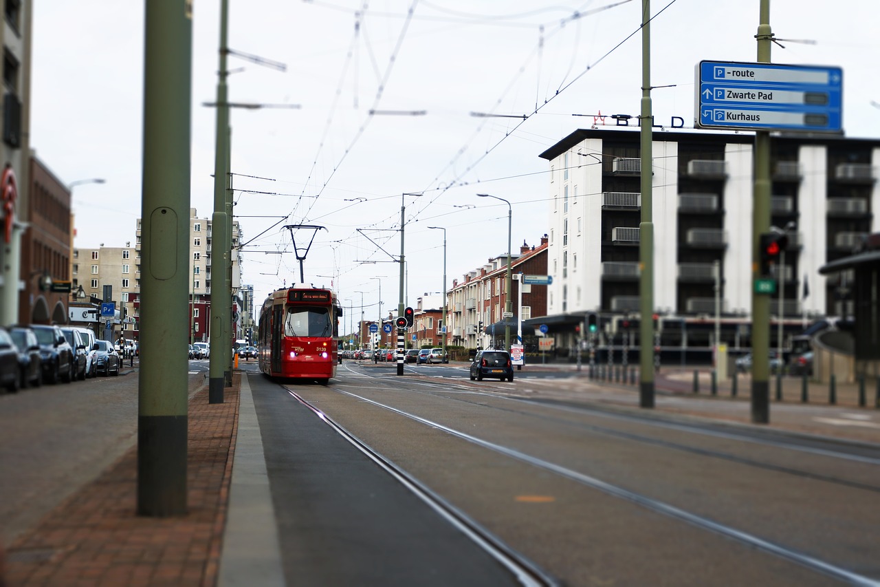 tram public transport scheveningen free photo