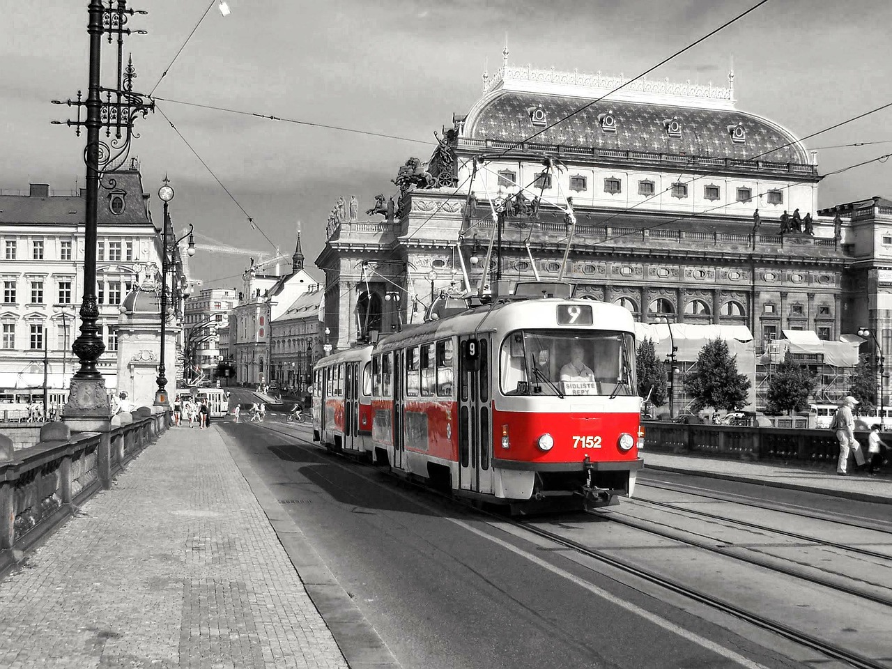 tram gleise prague free photo