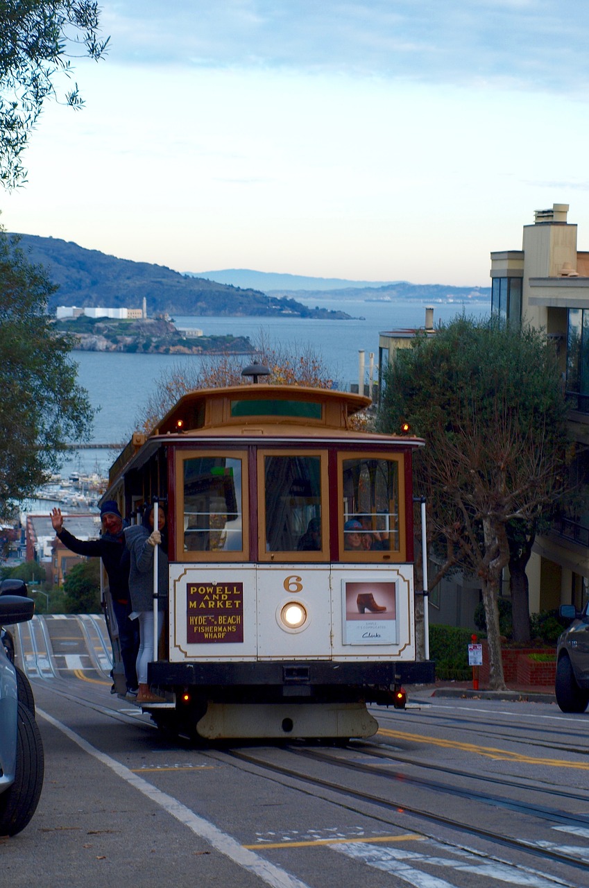 tram sea alcatraz free photo