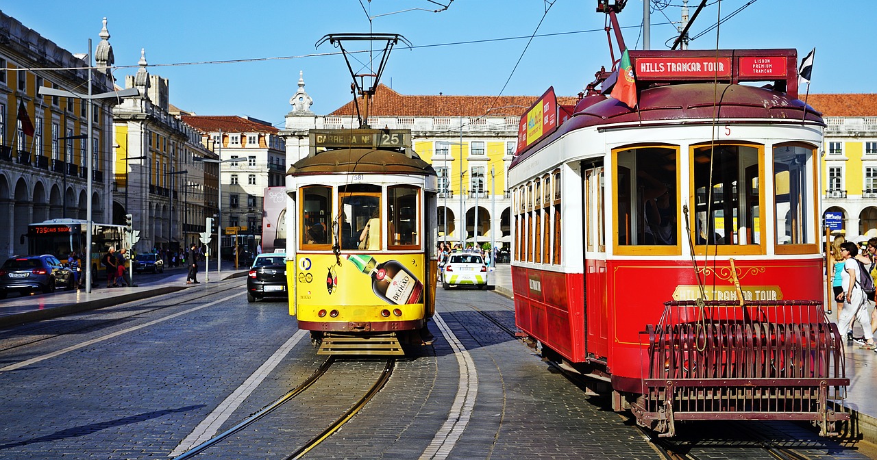 tram lisbon portugal free photo