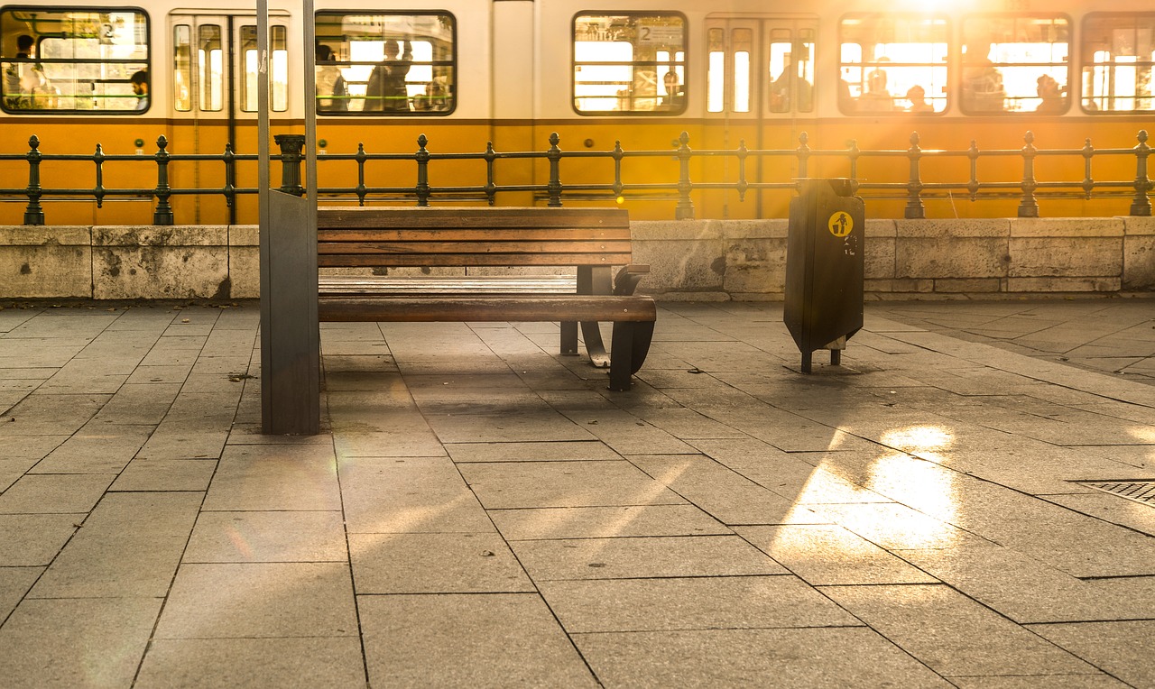 tram sun burst free photo