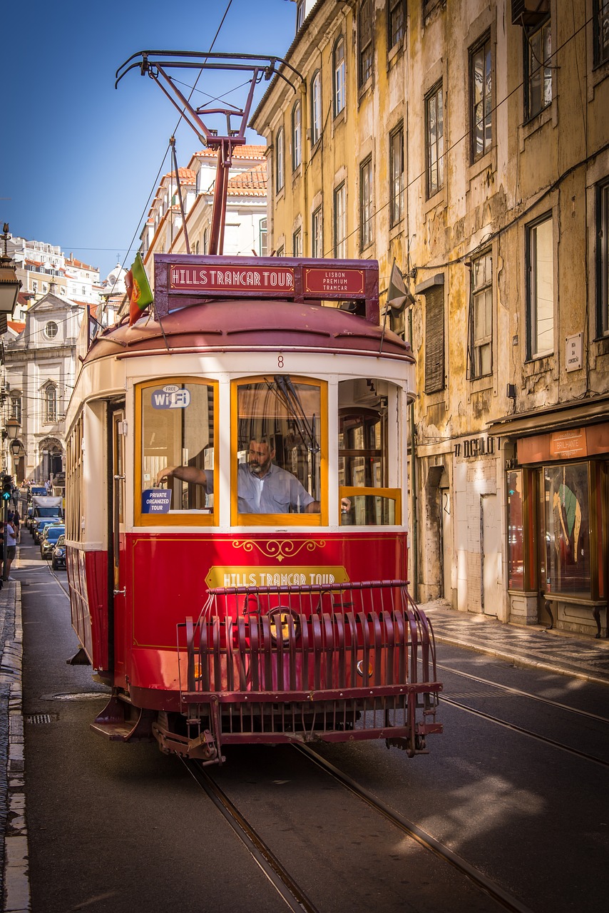 tram portugal transport free photo