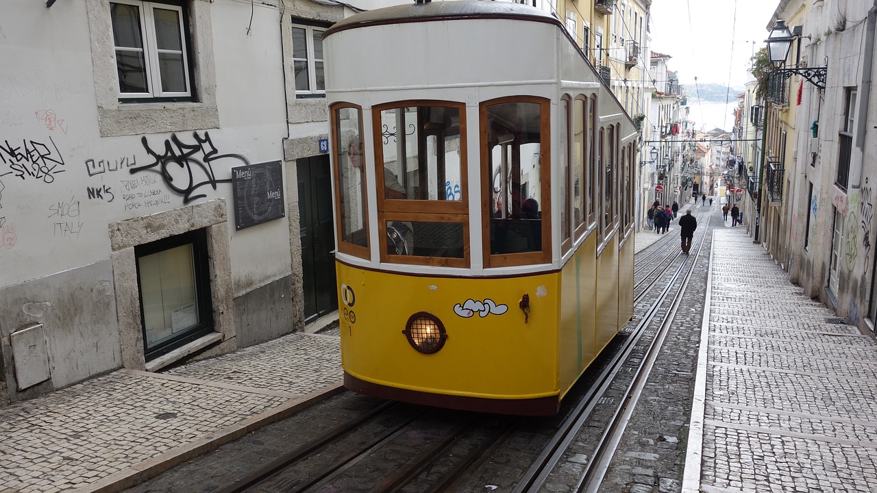 tram lisbon cable car free photo