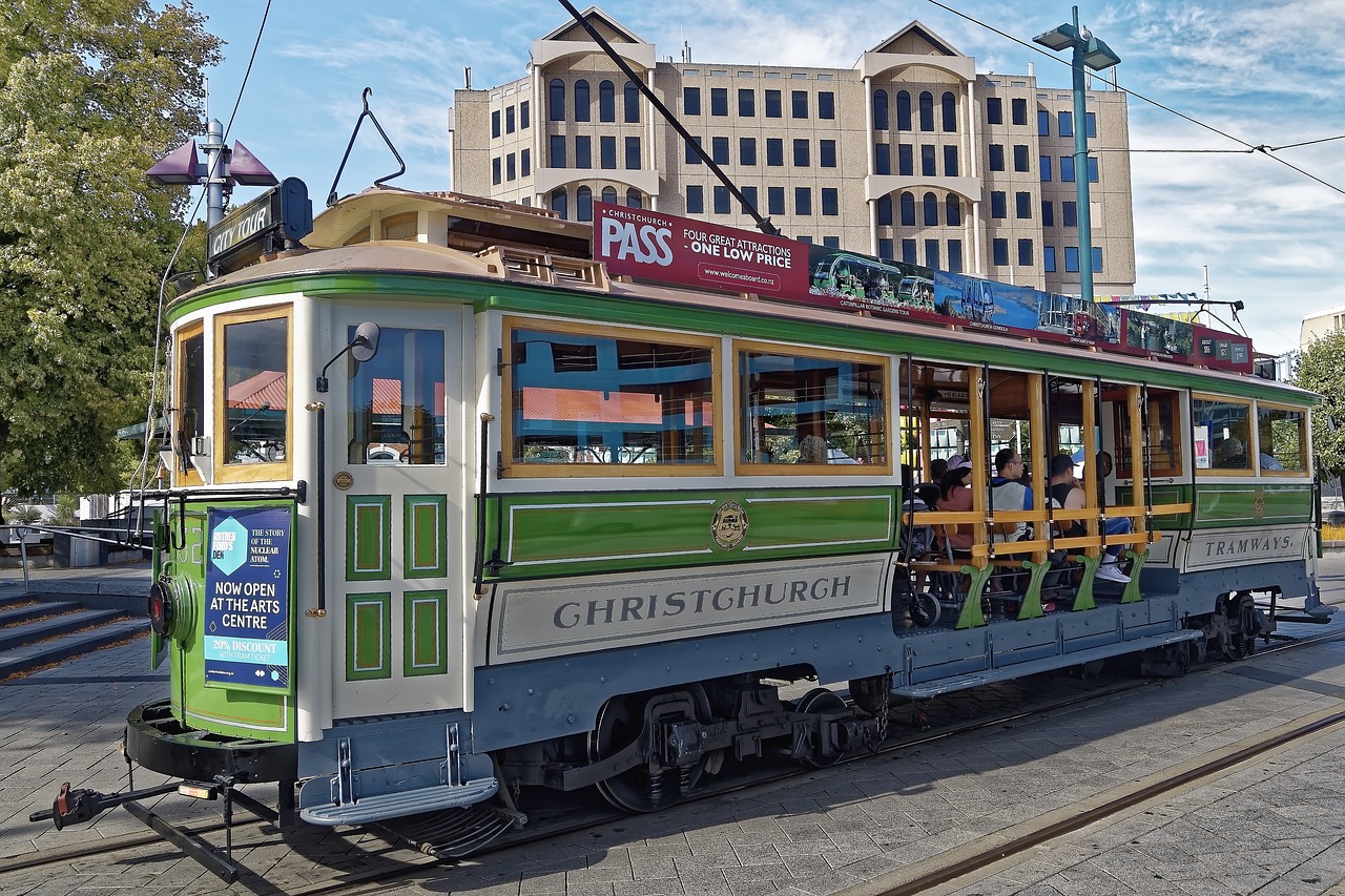 tram  christchurch  historically free photo