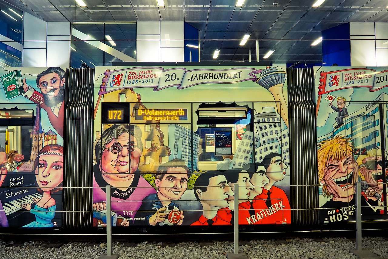 tram  painting  metro free photo