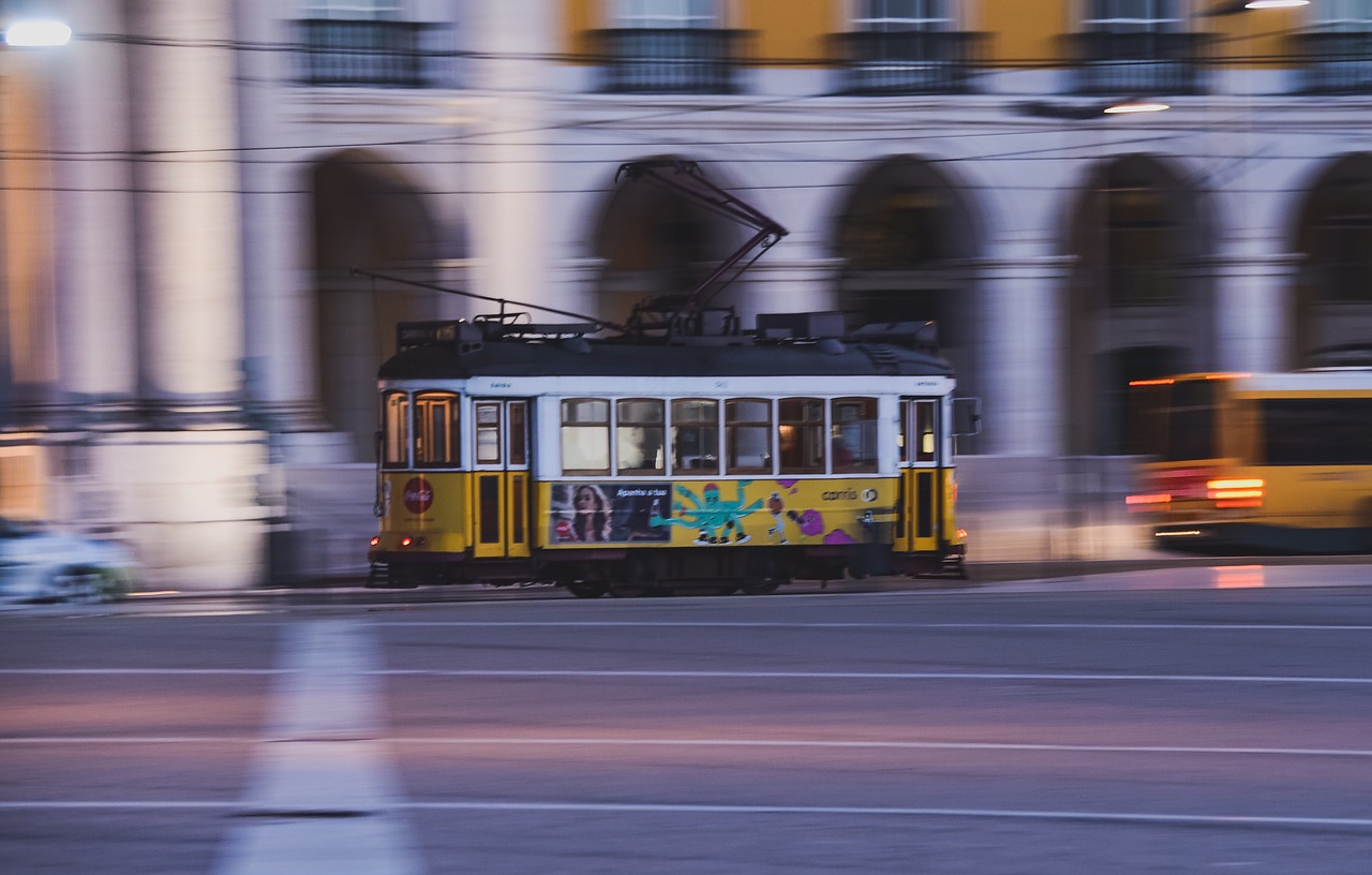 tram  city  movement free photo