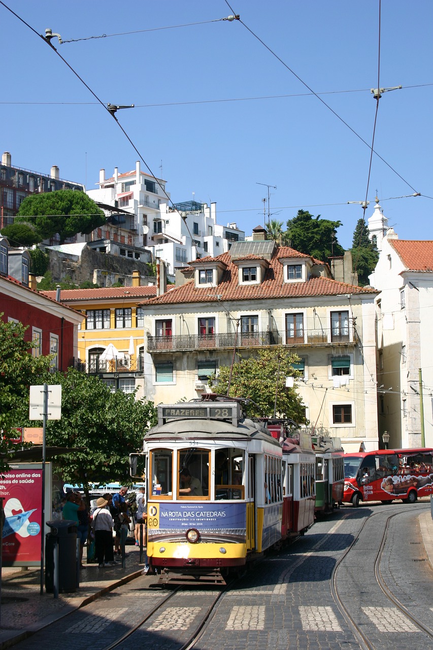 tram  street  portugal free photo