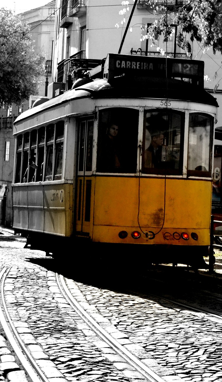 tram lisbon portugal free photo