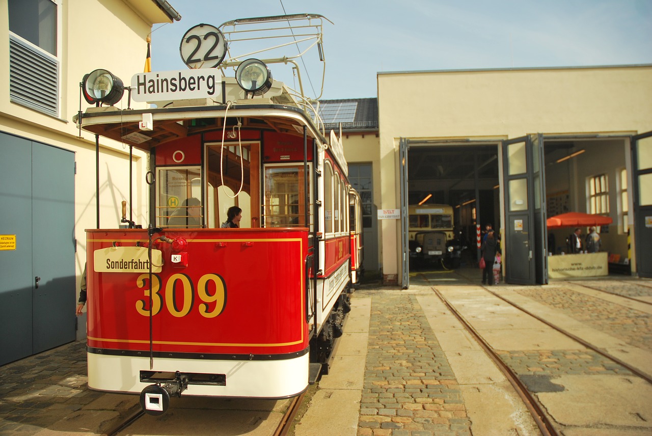 tram museum dresden historically free photo