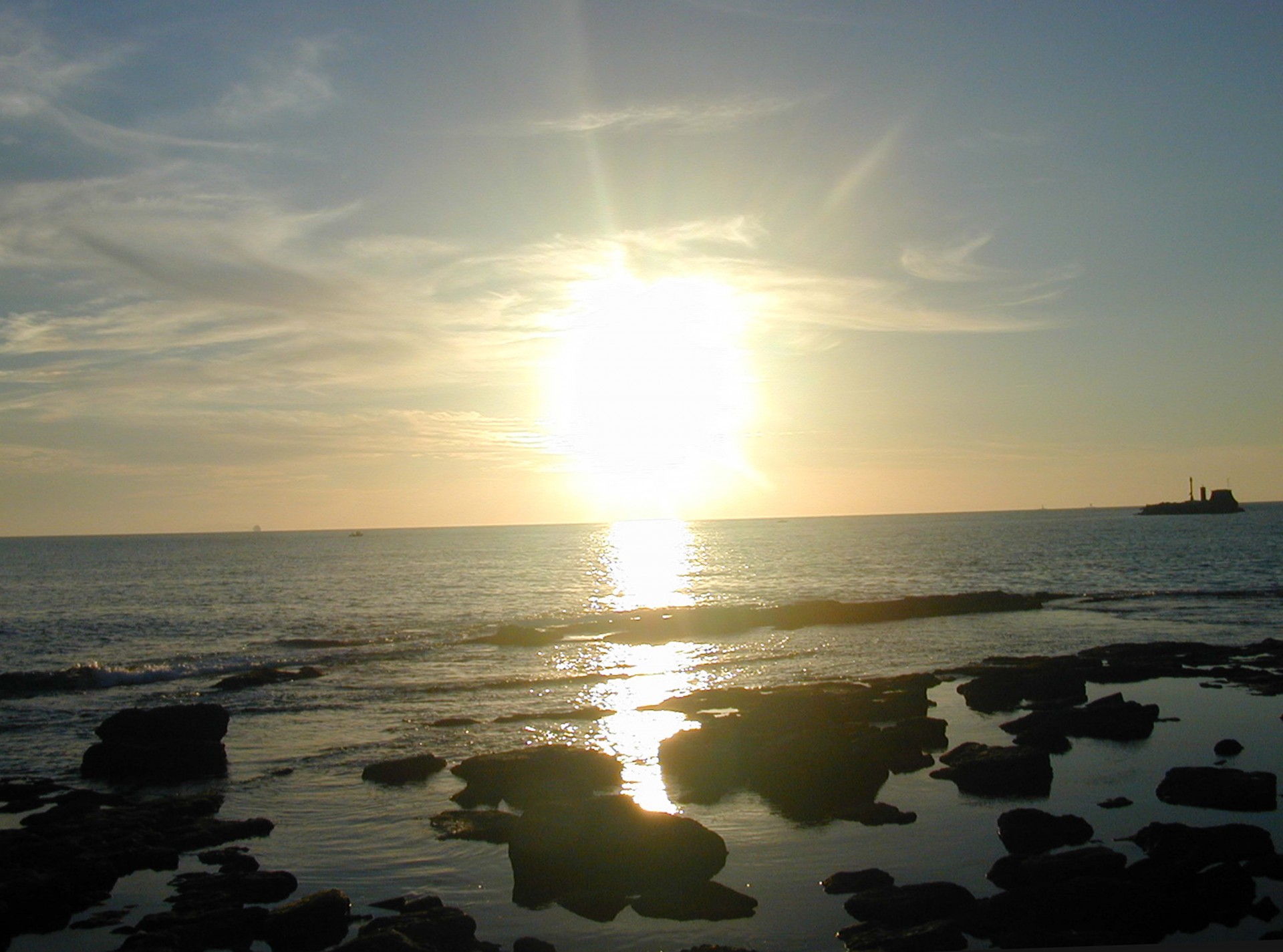 sunset sea coast free photo