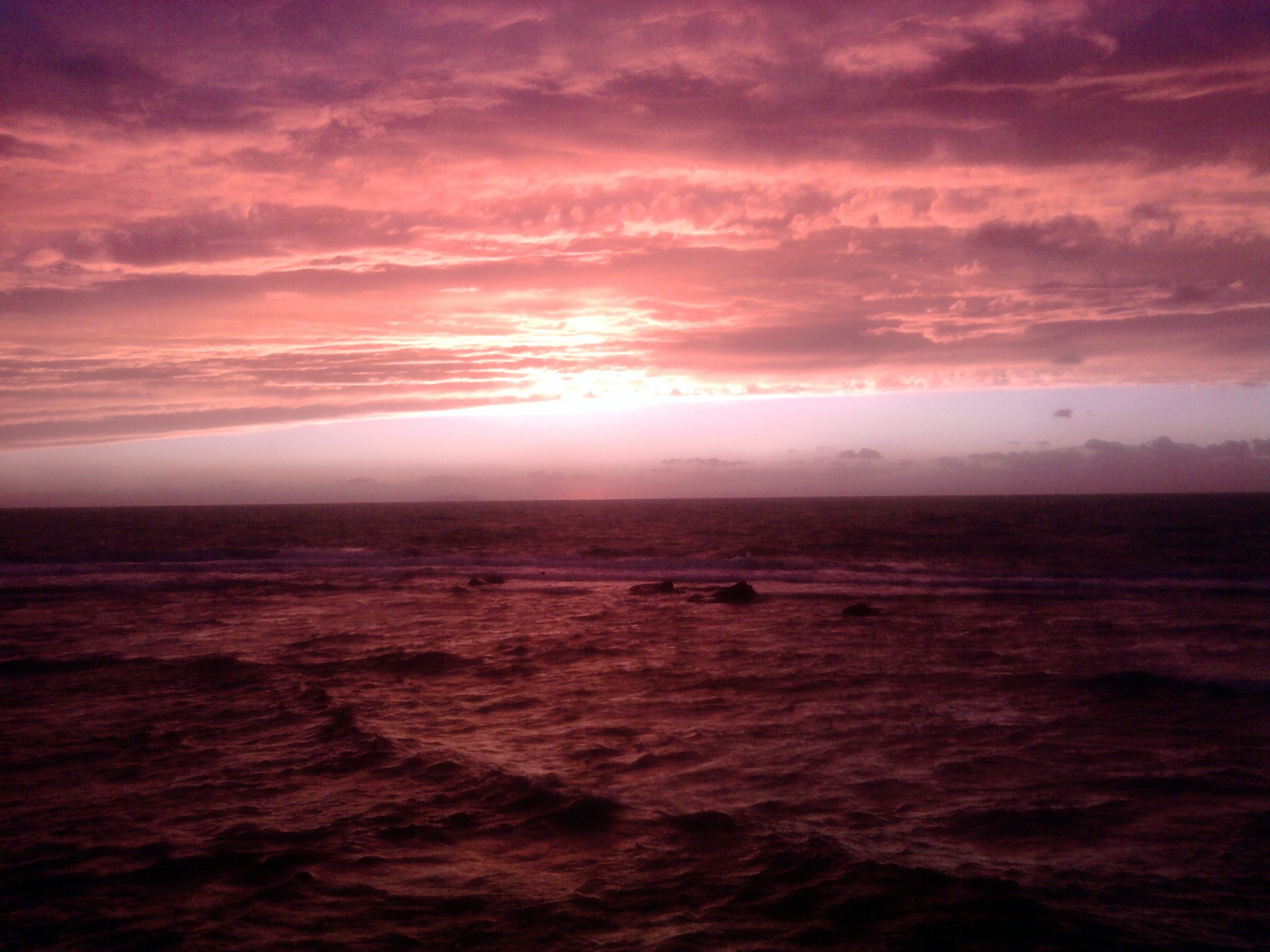 sunset sea cliffs free photo