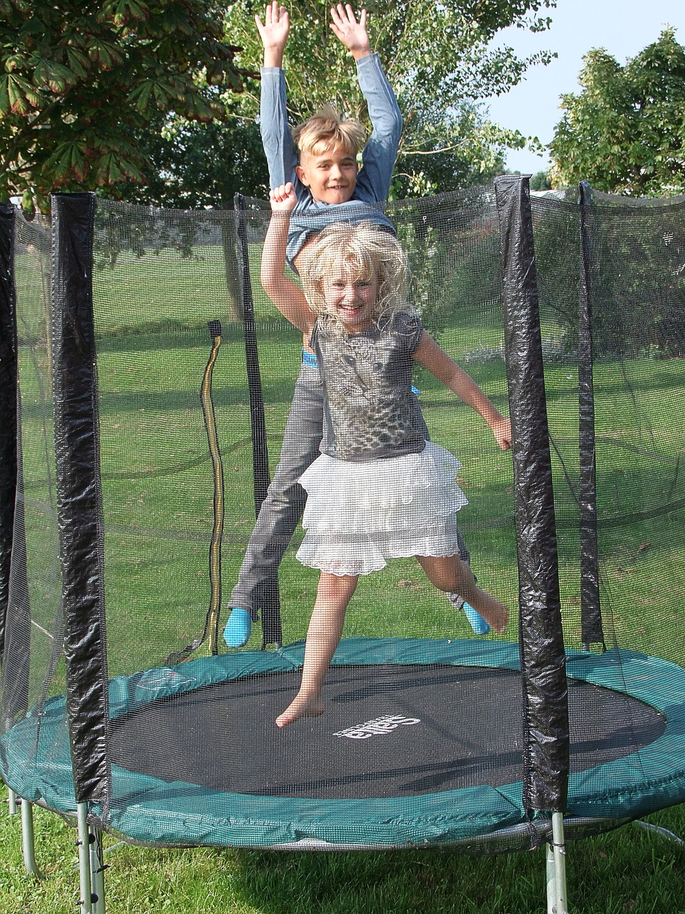 trampoline jump action free photo