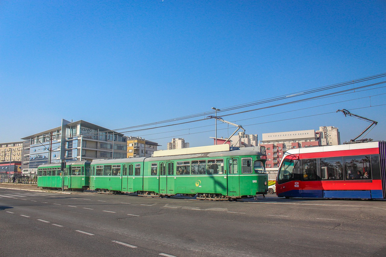 tramway street transportation free photo