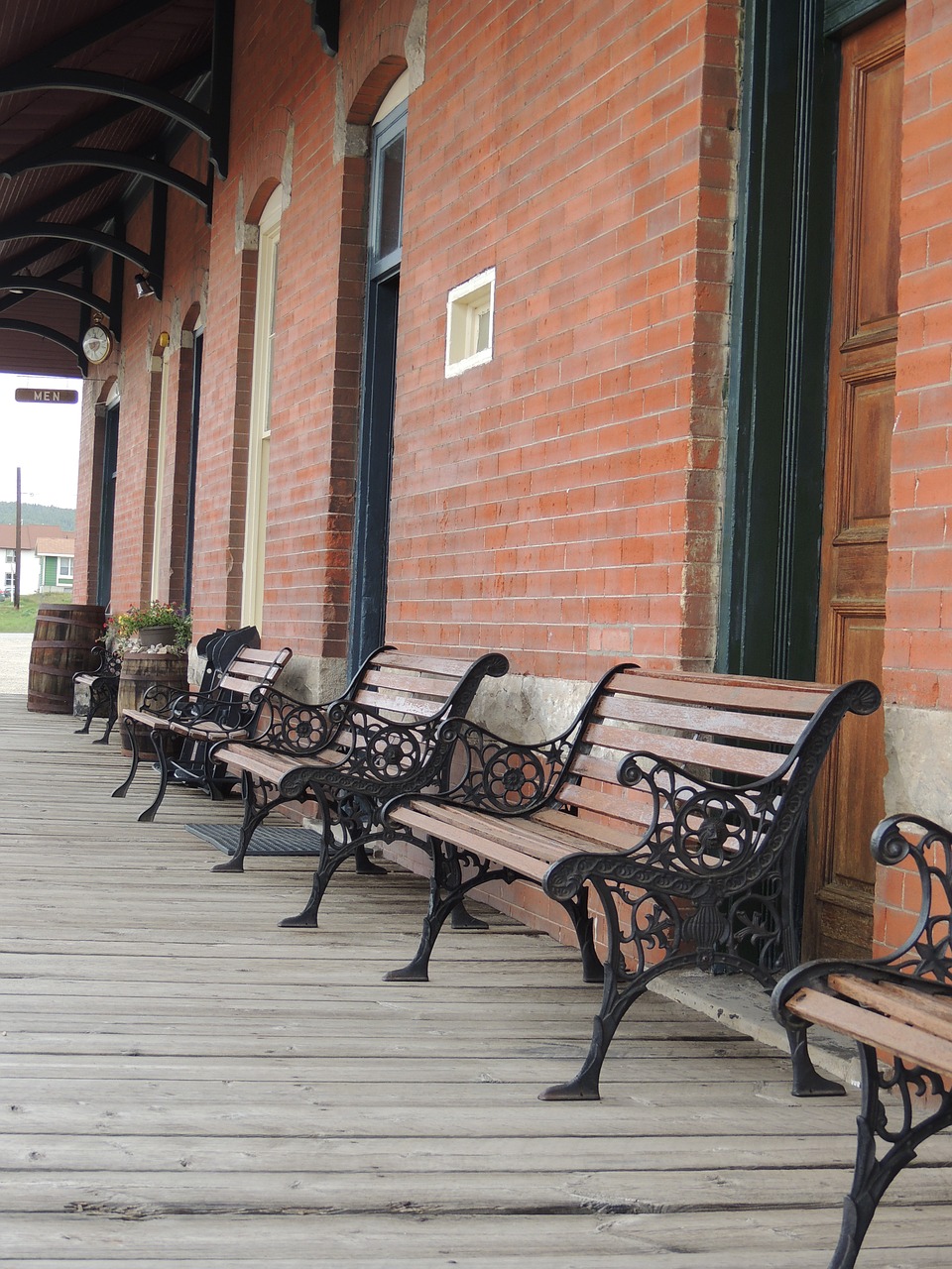 tranquil train station vacation free photo