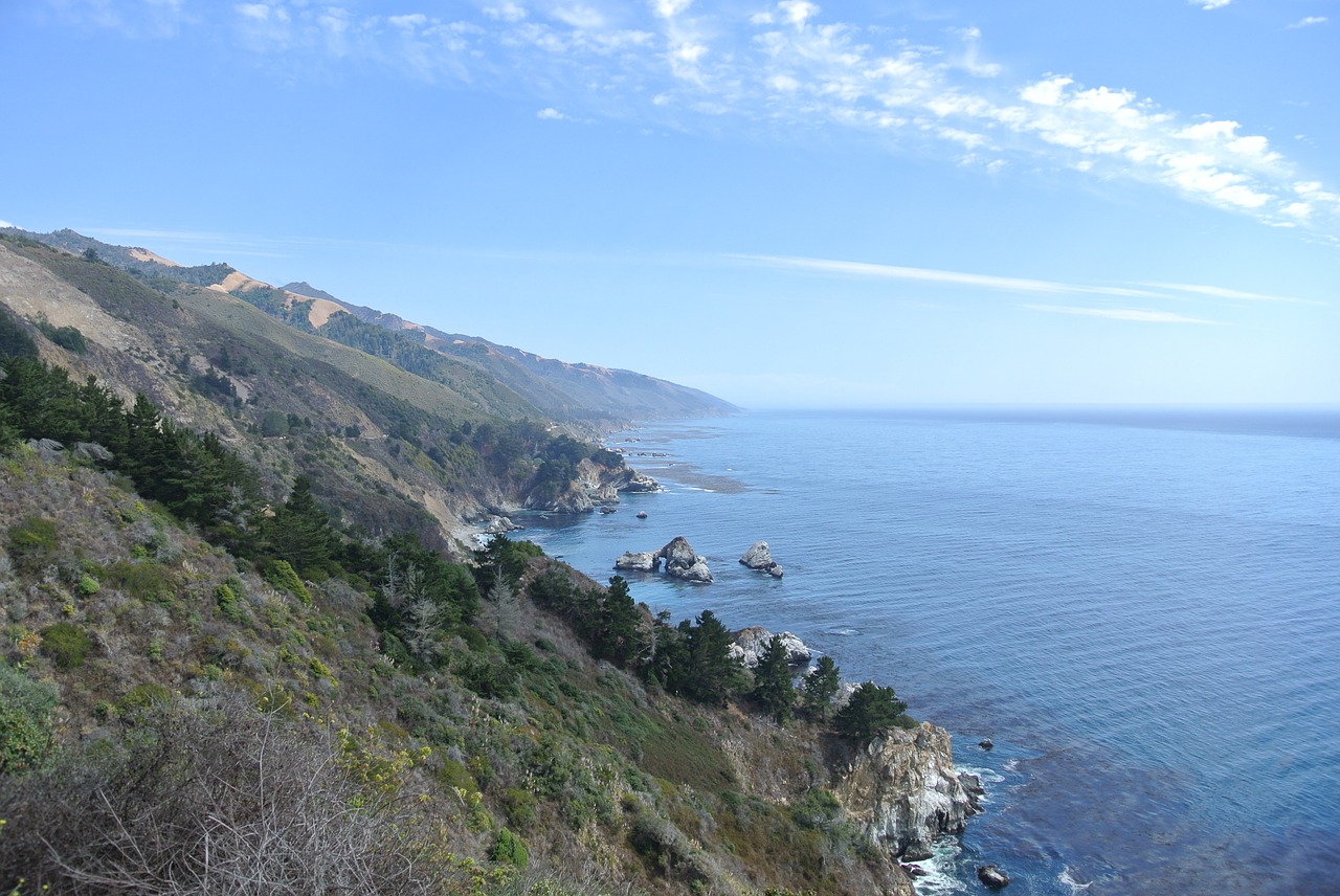 transpacific pacific big sur free photo