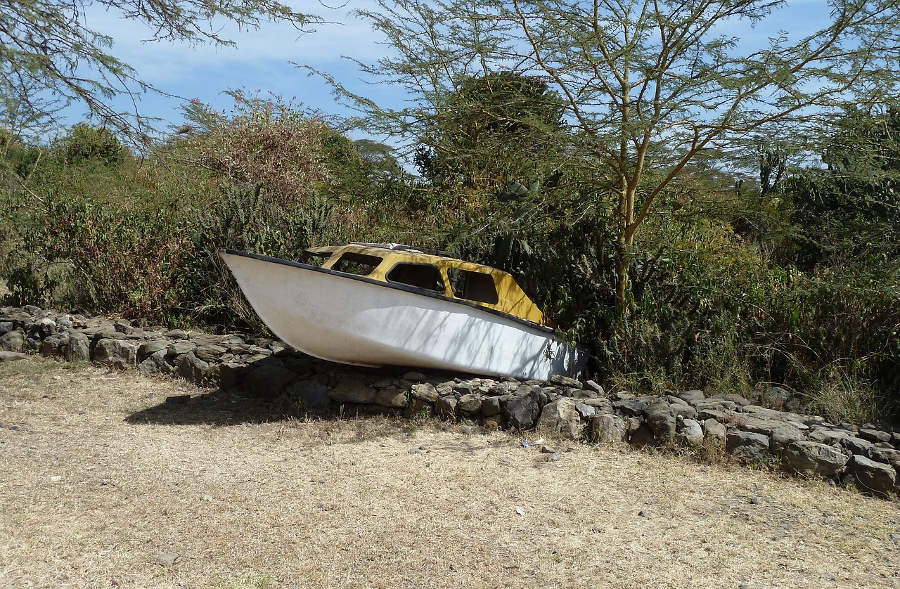 transport boat stranded free photo