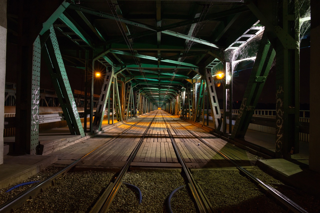 transport  train  bridge free photo