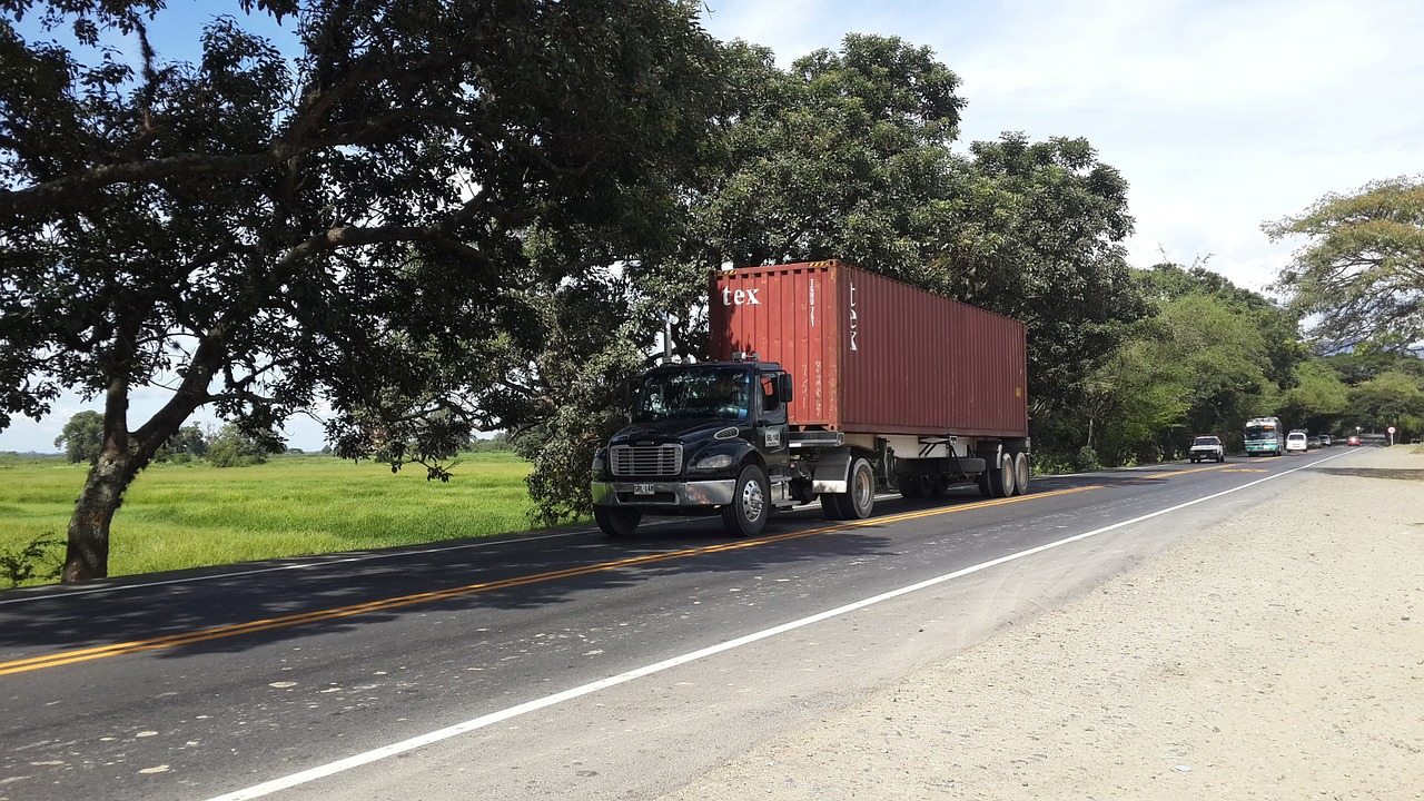 transport truck nature free photo