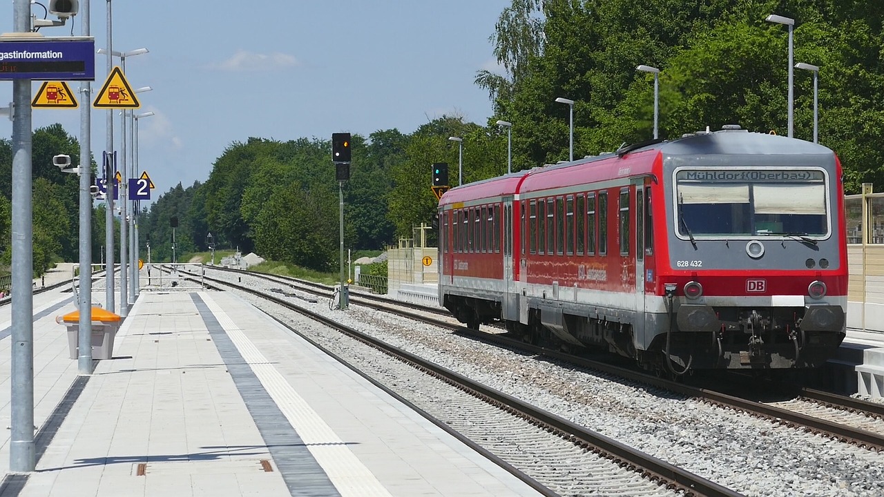 transport system train railway free photo