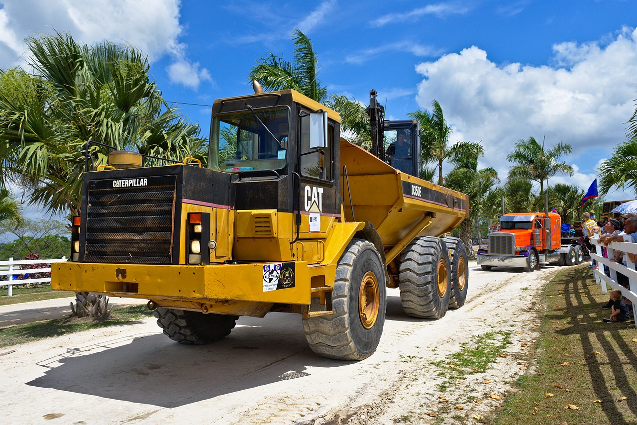 transportation system truck excavator free photo