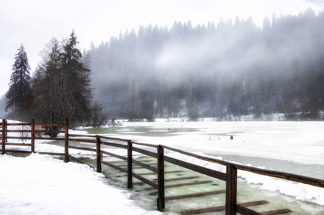 transylvania  killer lake  ice free photo