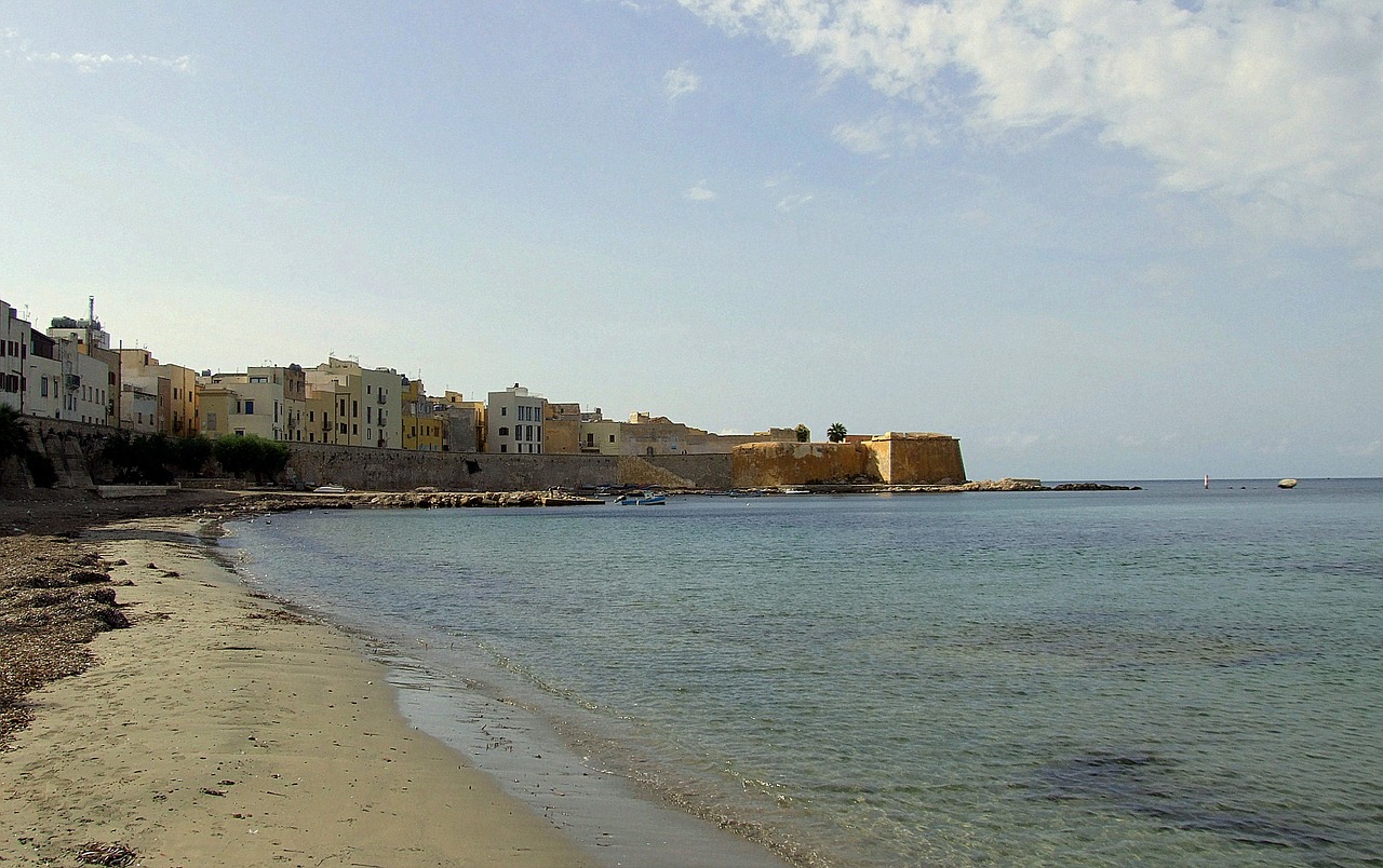 trapani sicily beach free photo